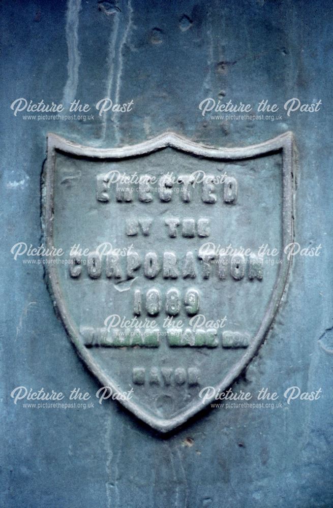 Plaque on the Drinking Fountain, Market Place, Ilkeston