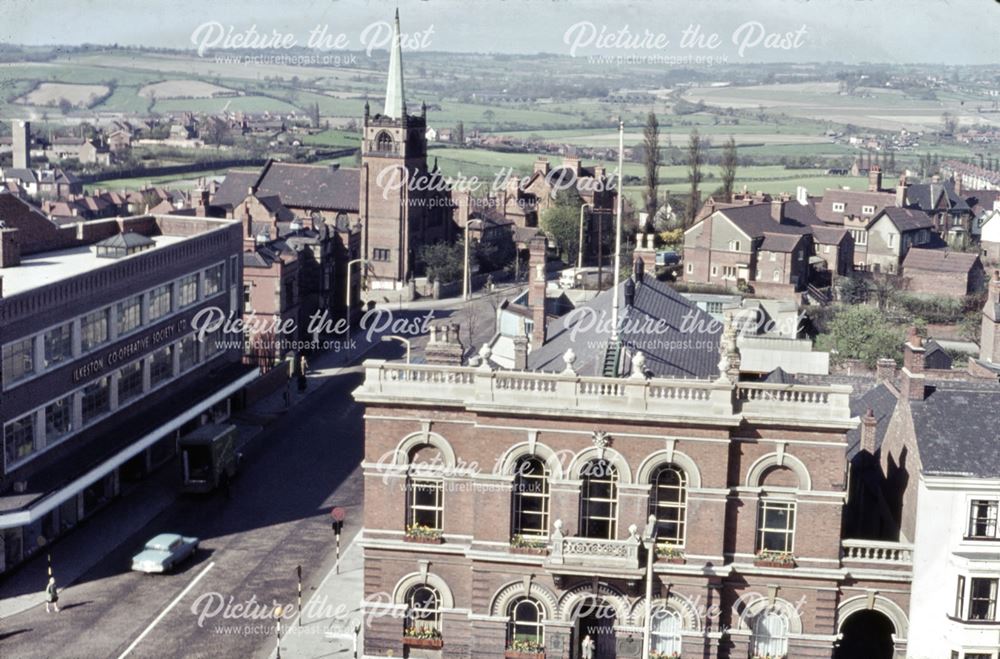 Aerial view of the Wharncliffe Road area, Ilkeston, looking west towards West Hallam