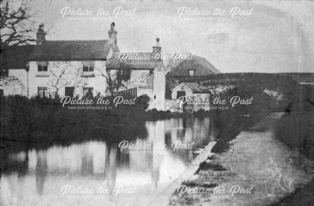 Straw's Bridge and Nutbrook Canal, Derby Road, Ilkeston, c 1930