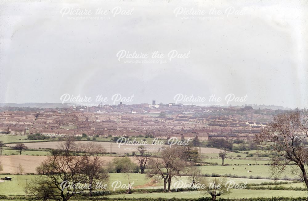 Kirk Hallam from Dale Moor, looking across to Ilkeston