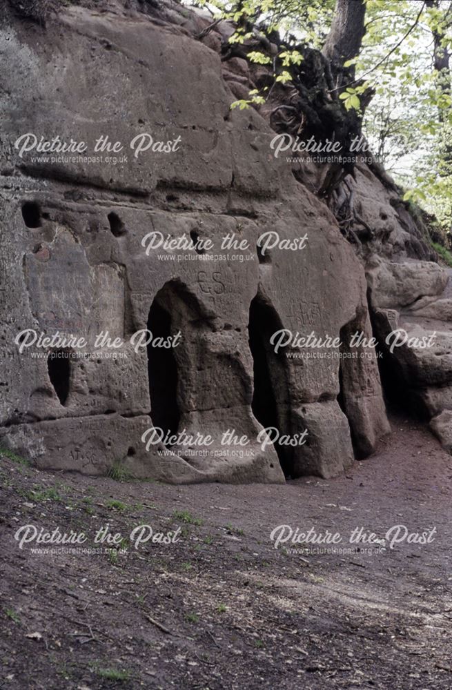 The Hermit's Cave, Hermit's Wood, Dale Abbey, 1963