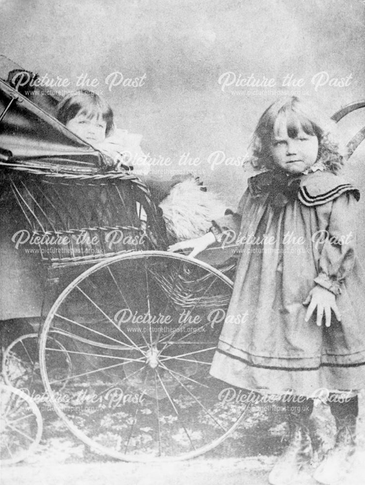 Louisa Hardy with Anne in Pram, 1906