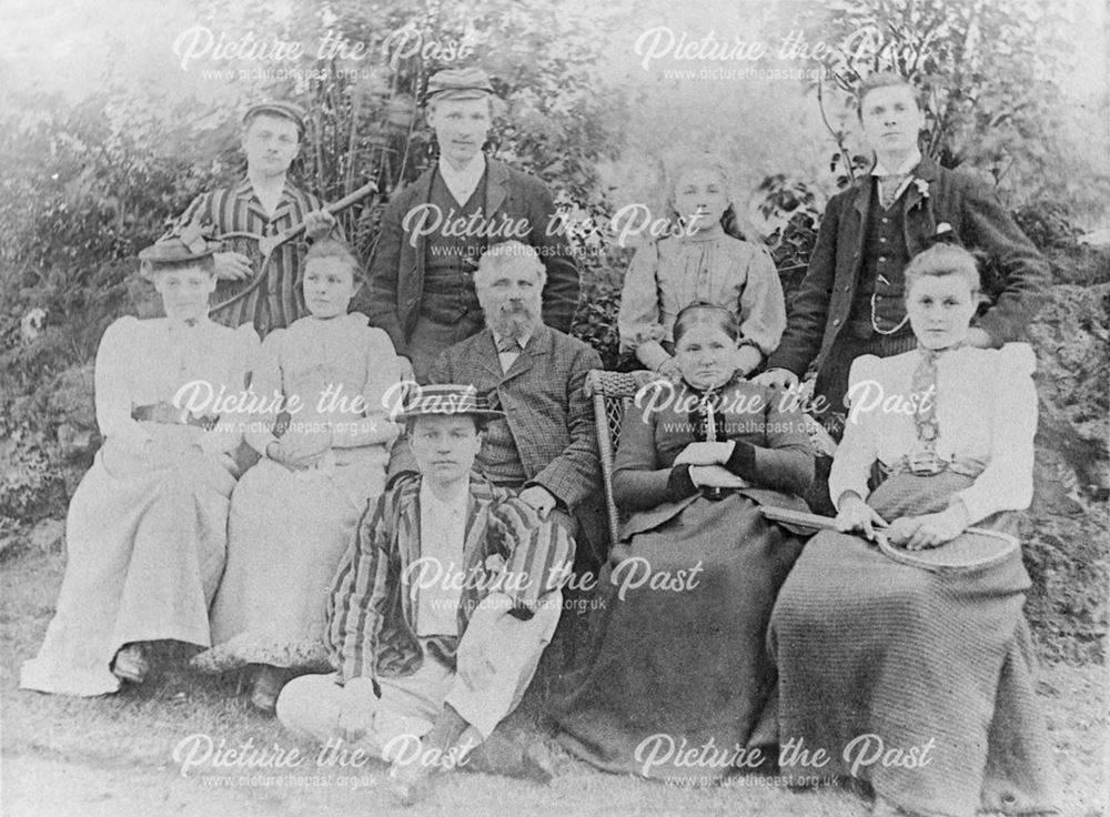 The Goodall Family, Tennis Party, Ockbrook, c 1896