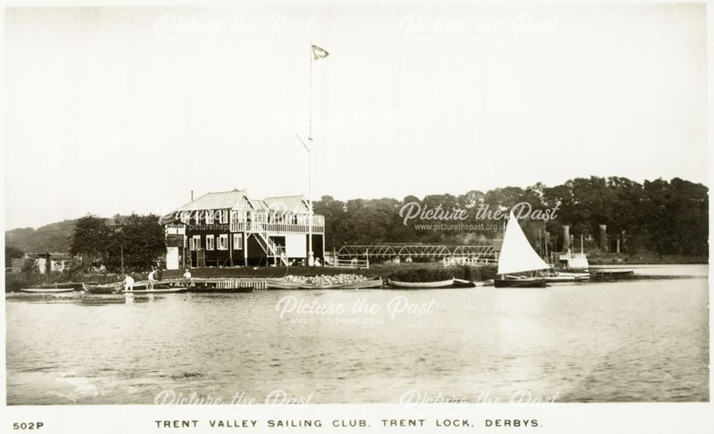 Trent Valley Sailing Club, Trent Lock, Long Eaton, c 1930