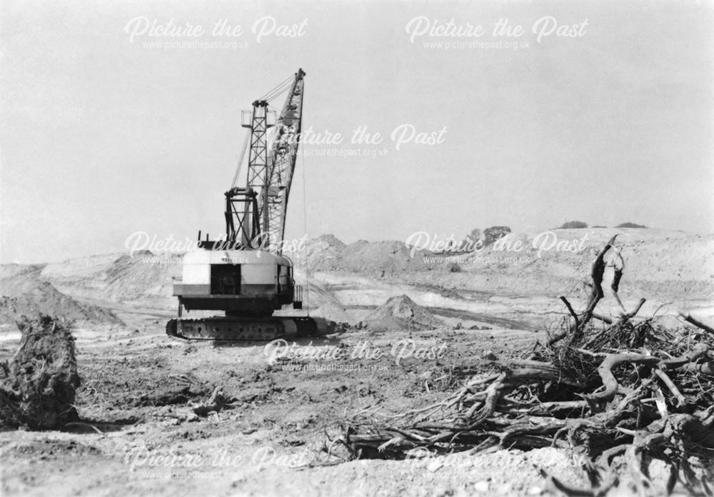 Tinkler's Opencast Coal Site at West Hallam, Ilkestonc 1950s