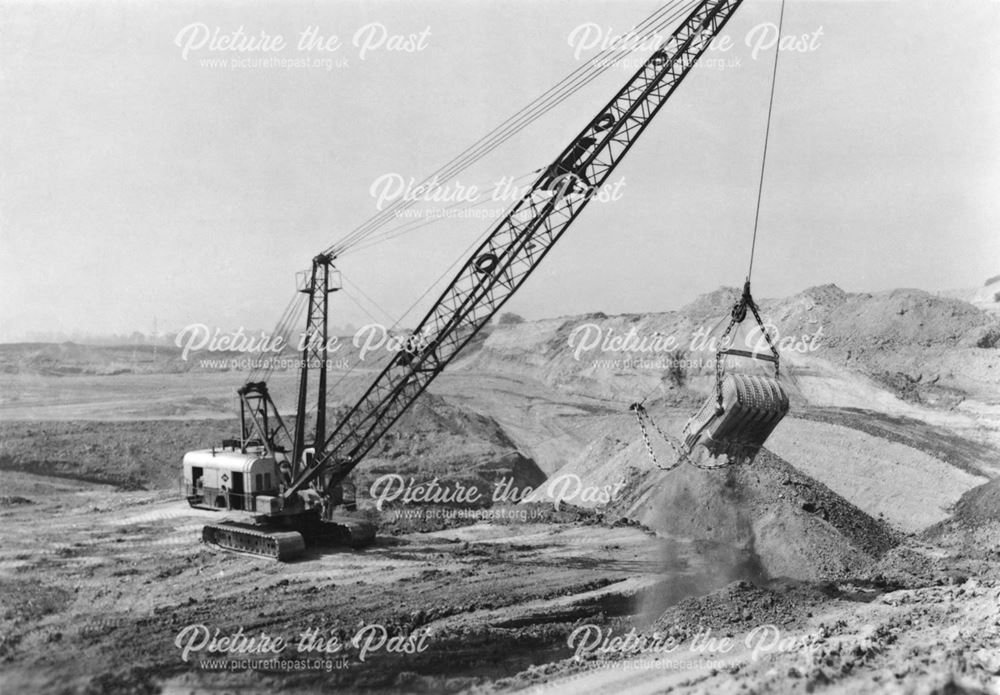 Tinkler's Opencast Coal Site at West Hallam, Ilkestonc 1950s