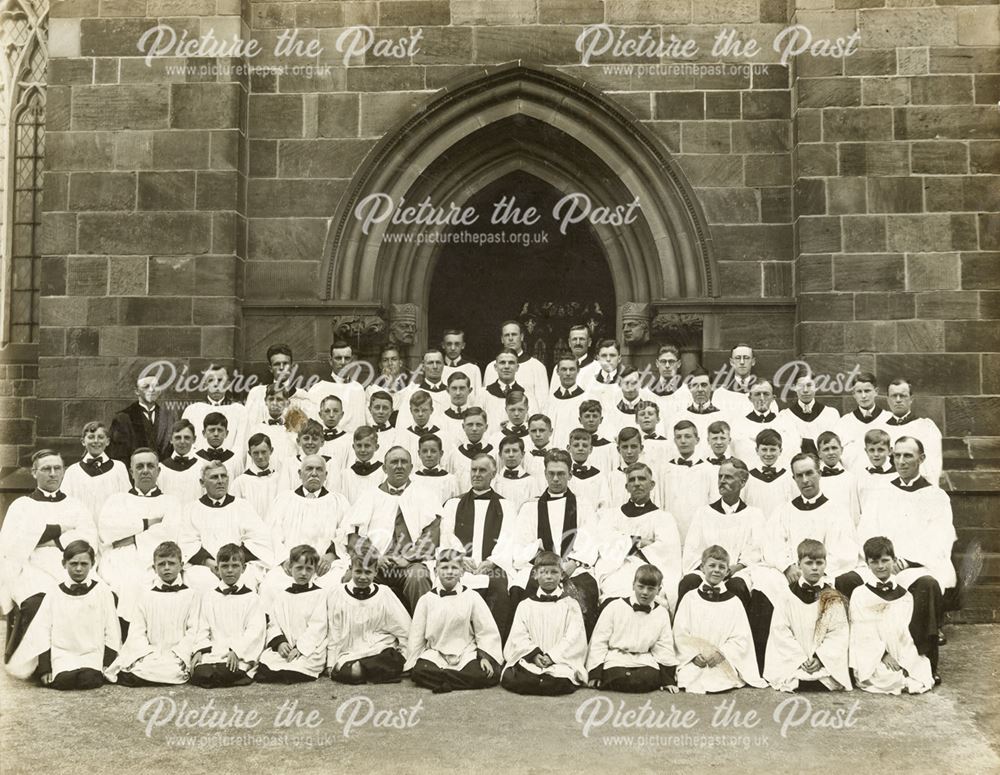 Clergy and Choir or St Mary's Church, Ilkeston, 1930