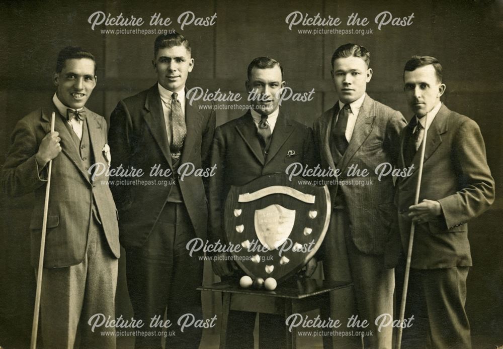 Billiards and Snooker Team, Stanton Institute, Ilkeston, 1930