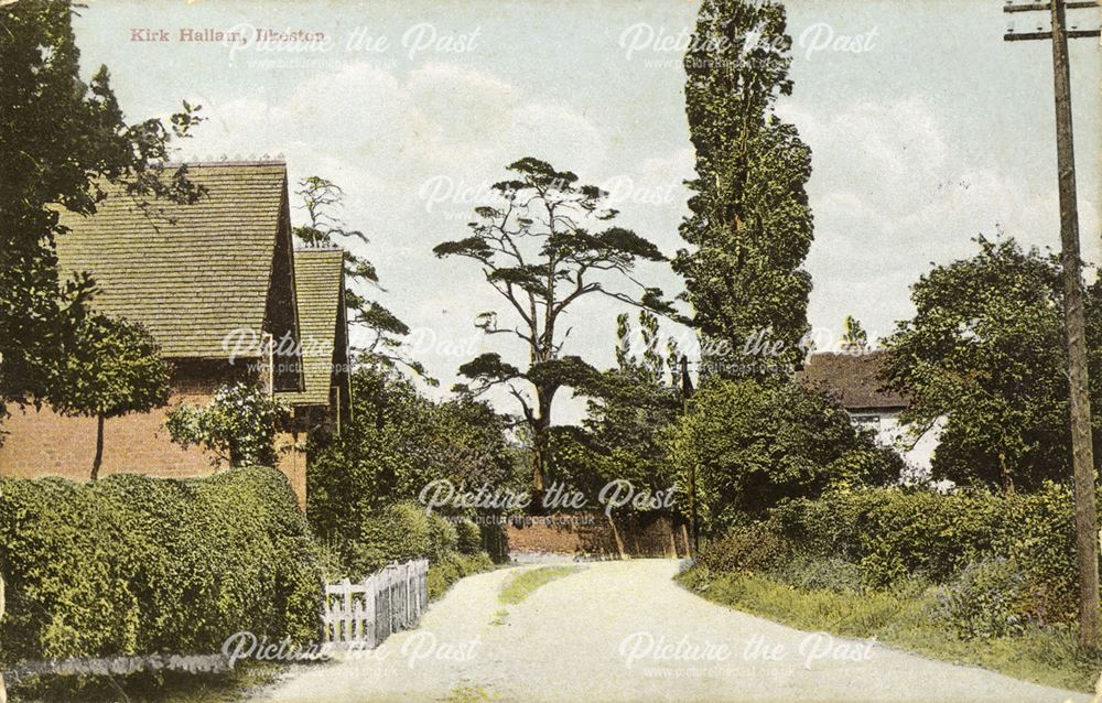 Cottages, Ladywood Road, Kirk Hallam, Ilkeston, c 1908