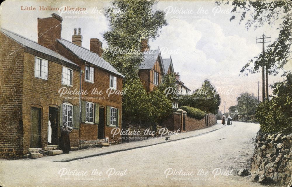 Corner of Quarry Hill Road and Little Hallam Lane, Little Hallam, Ilkeston, c 1905?