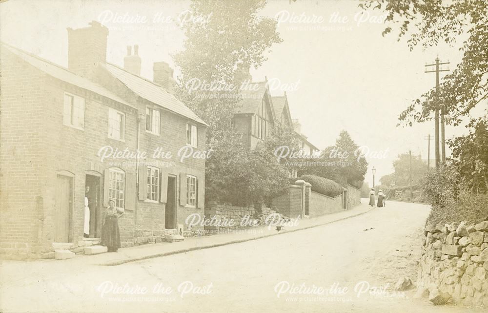 Corner of Quarry Hill Road and Little Hallam Lane, Little Hallam, Ilkeston, c 1905?