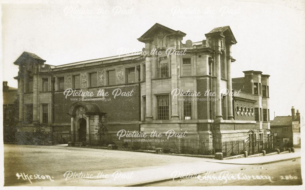 Library, Market Place, Ilkeston, c 1910?