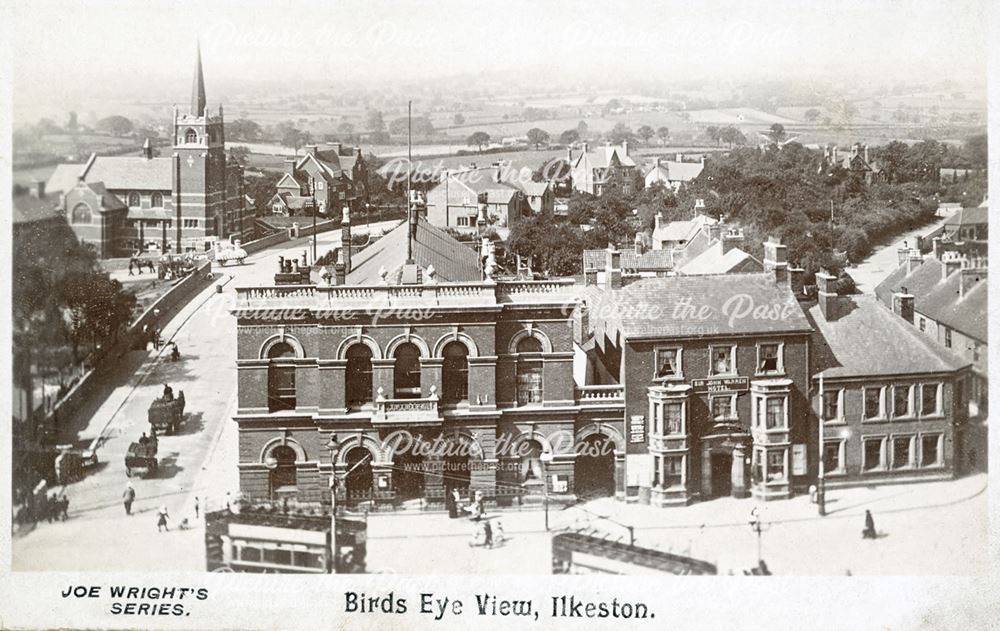 'Bird's Eye View', Town Hall, Ilkeston, 1903-08