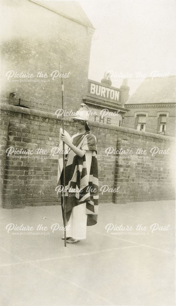 Empire Day at the National School, Claye Street, Long Eaton, 1926