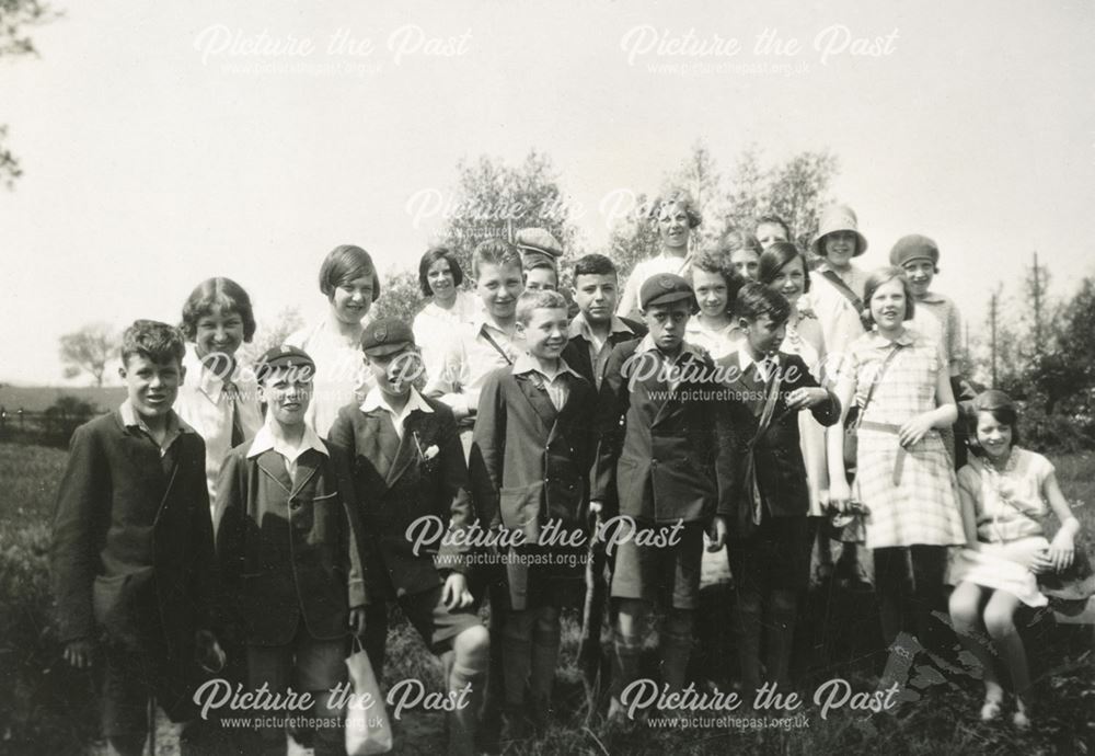 National School Outing to Beacon Hill, Leicestershire, 1930