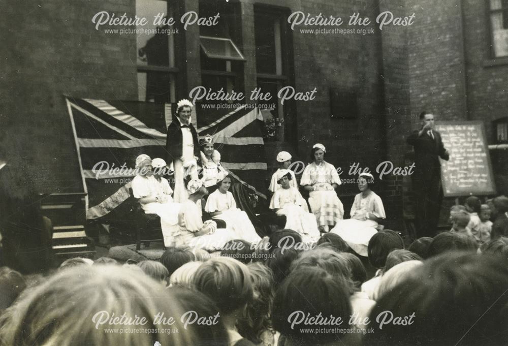 Patriotic Tableau at the National School, Claye Street, Long Eaton, 1934