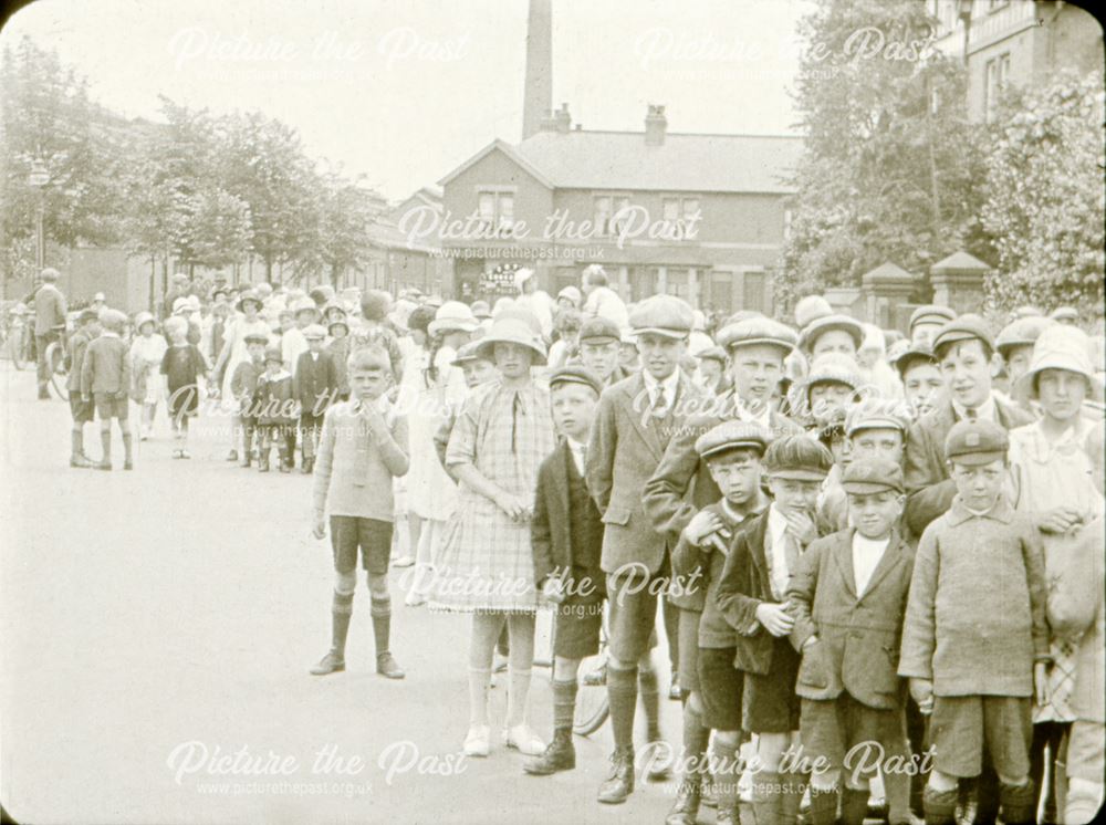 Band of Hope Procession, Main Street-Clayes Works, Long Eaton, 1926