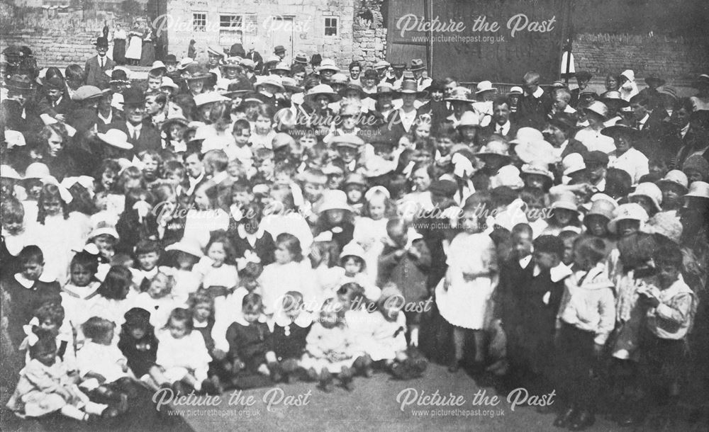 Village Occasion, Church Sermons parade ?, Glossop, c 1900-15