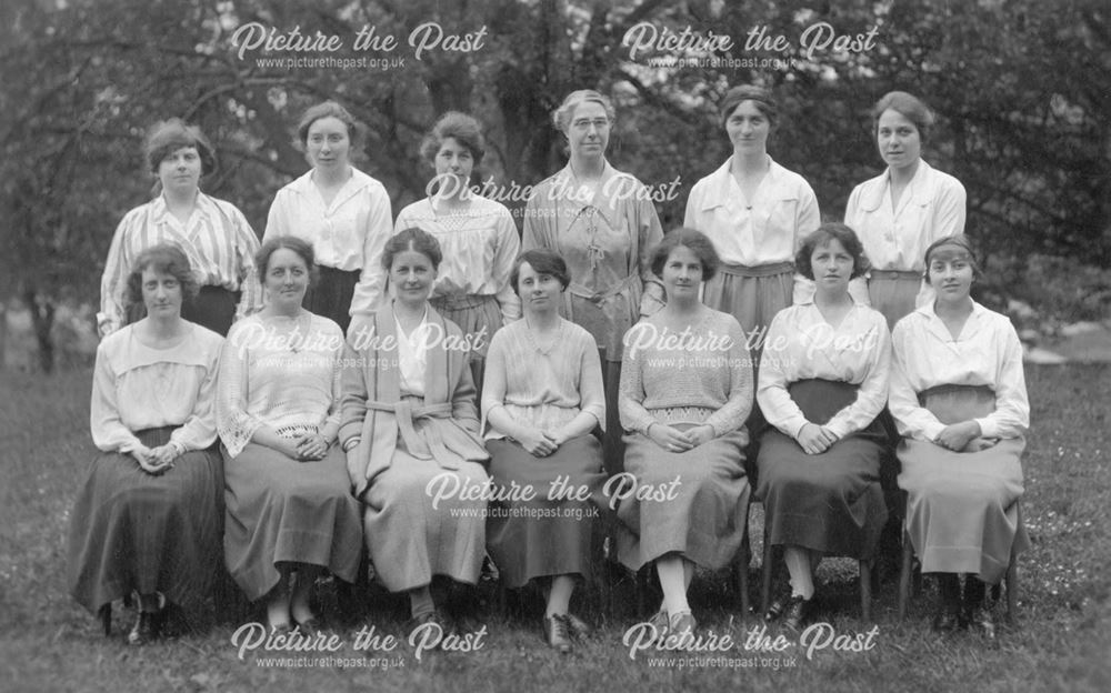 School Mistresses, Cavendish High School for Girls, Buxton, c 1921.
