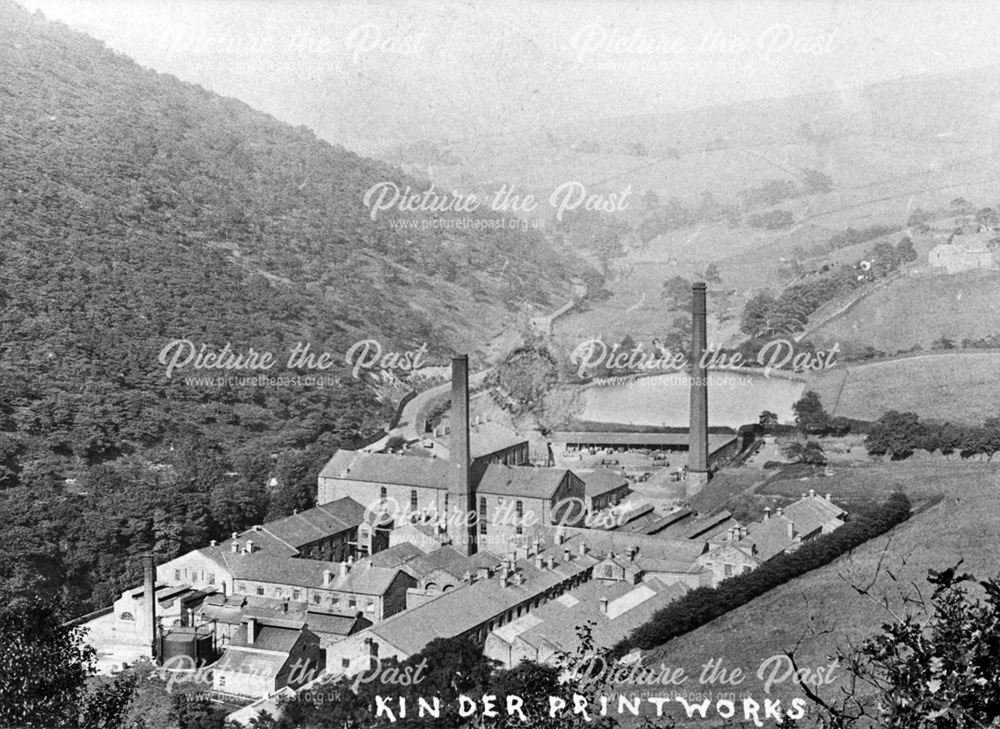 Kinder Printworks, Kinder Road, Hayfield, c 1900s