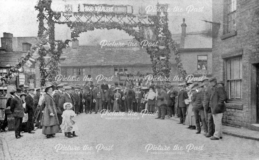 Coronation Celebration Arch on Hayfield Bridge, 1911