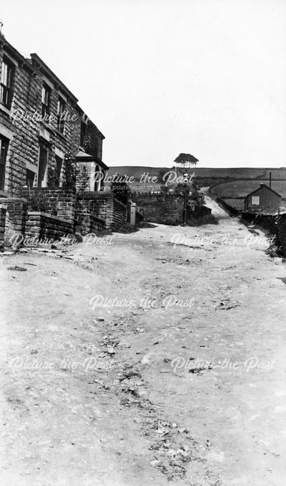 Cote Lane, with tripe dressers' shanty hut on the right