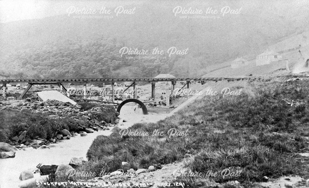 'Construction of the Stockport Waterworks, Kinder'