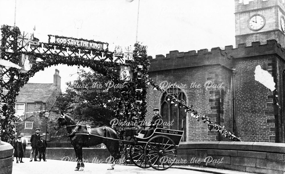Decorations on the bridge for the coronation of George V