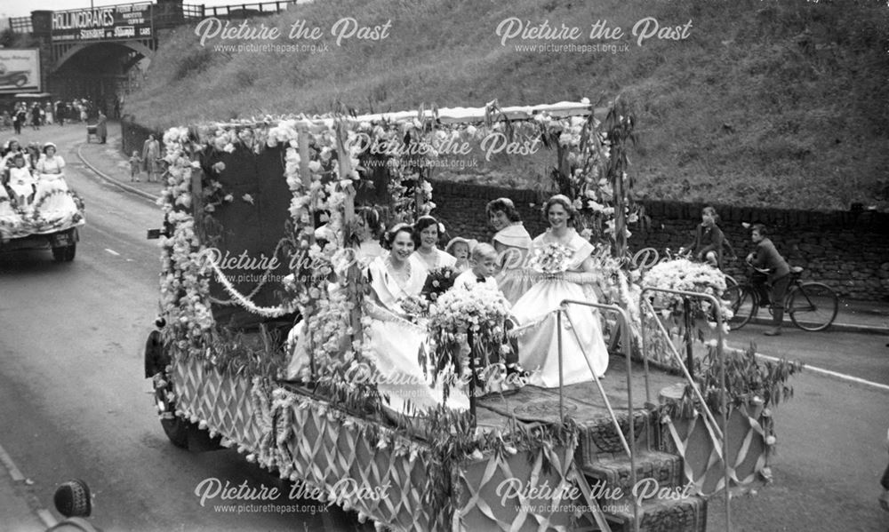 Whaley Bridge Rose Queen carnival procession