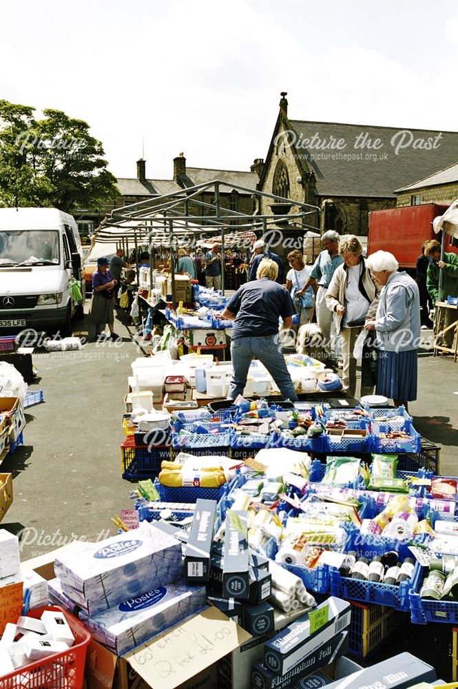 Buxton Market Stalls, outside Buxton Methodist Church