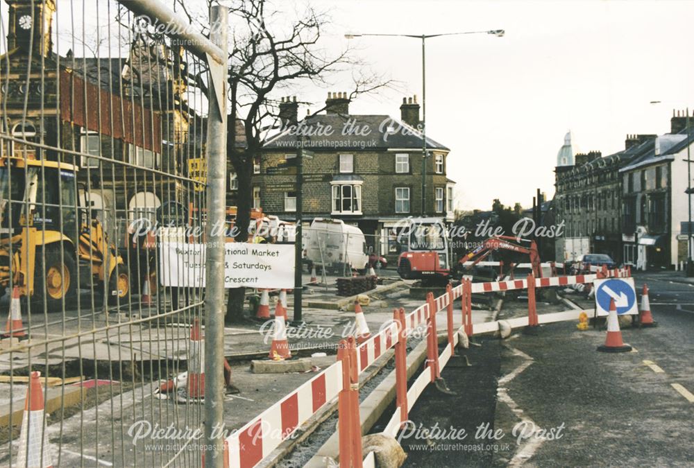 Market Place during refurbishment work