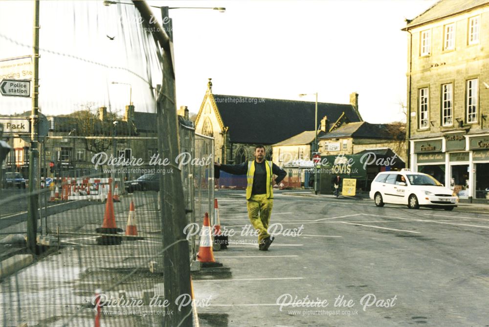 Market Place during refurbishment work