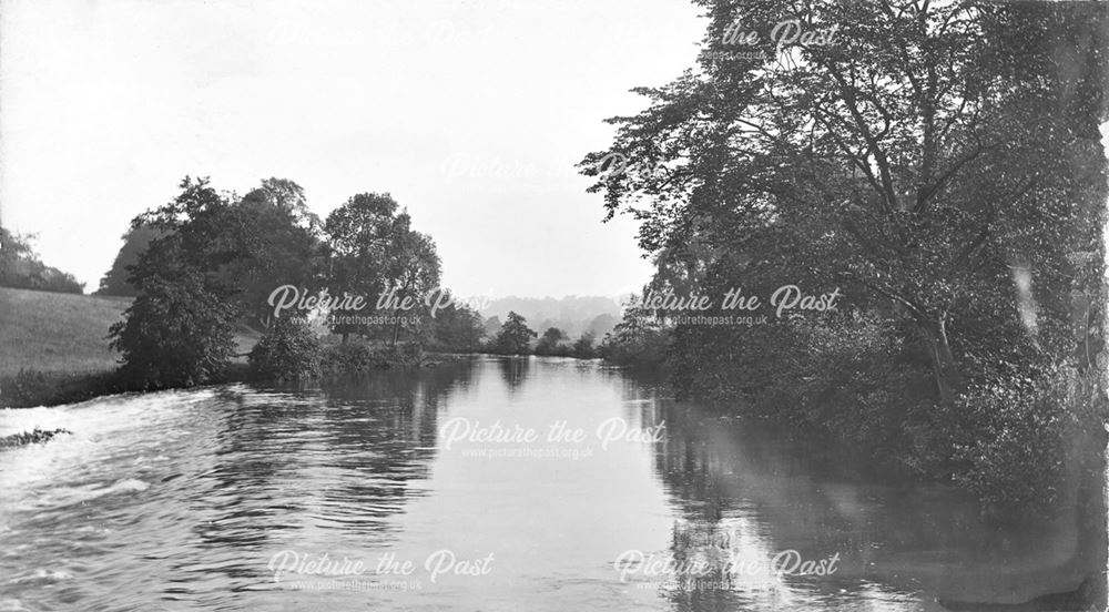 A weir on the River Dove