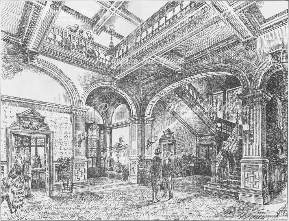 Smedley's Hydro - Interior sketch of The Main Entrance