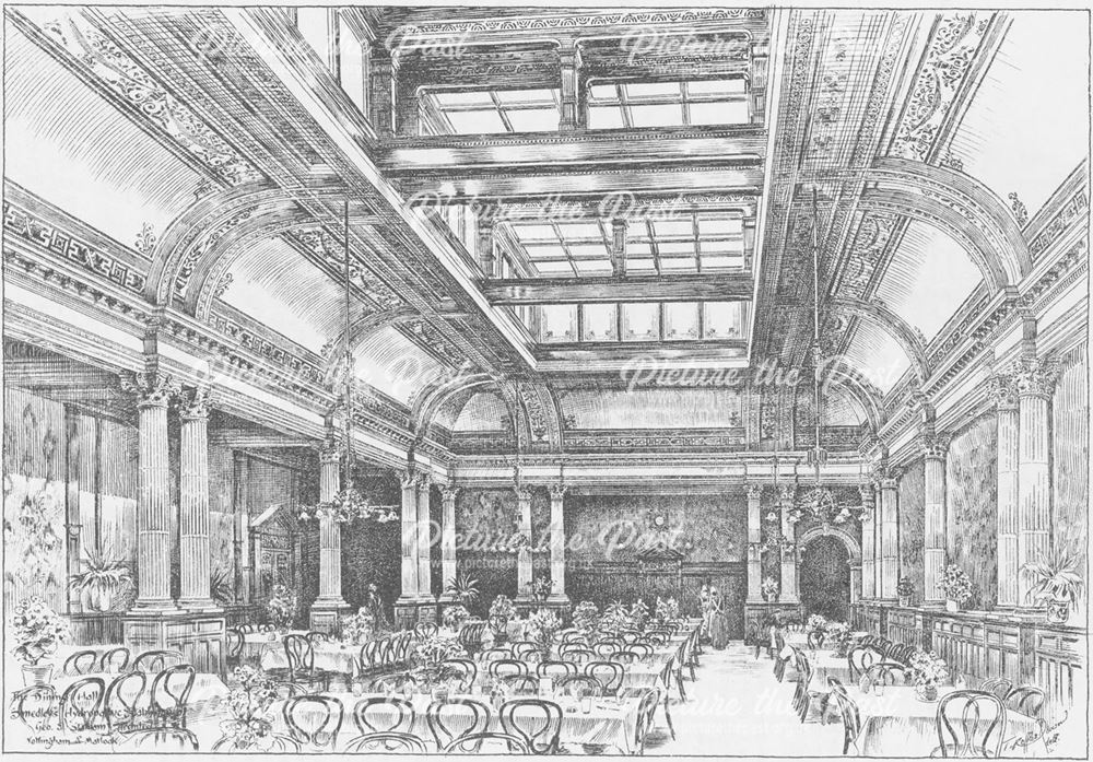Smedley's Hydro - Interior sketch of The Dining Hall