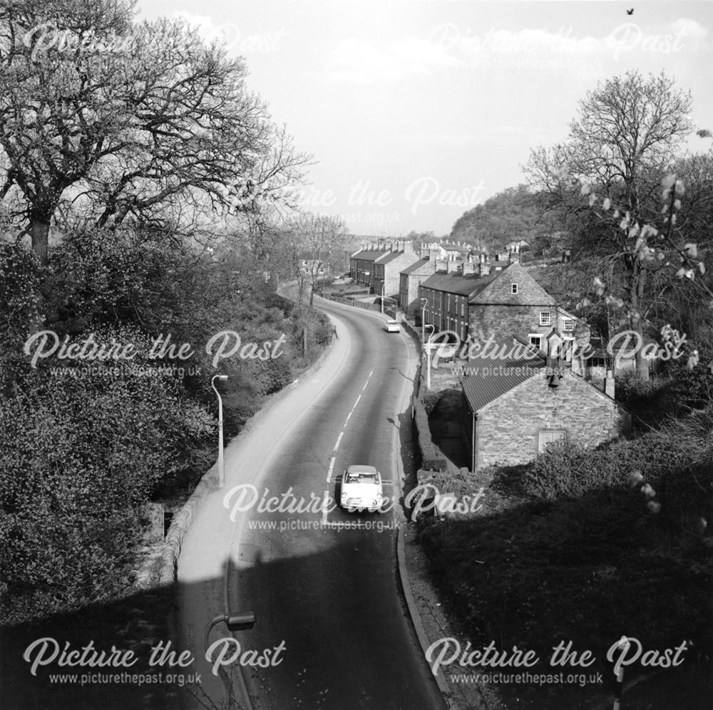 Cromford Canal, view from the Bullbridge Aqueduct and railway bridge