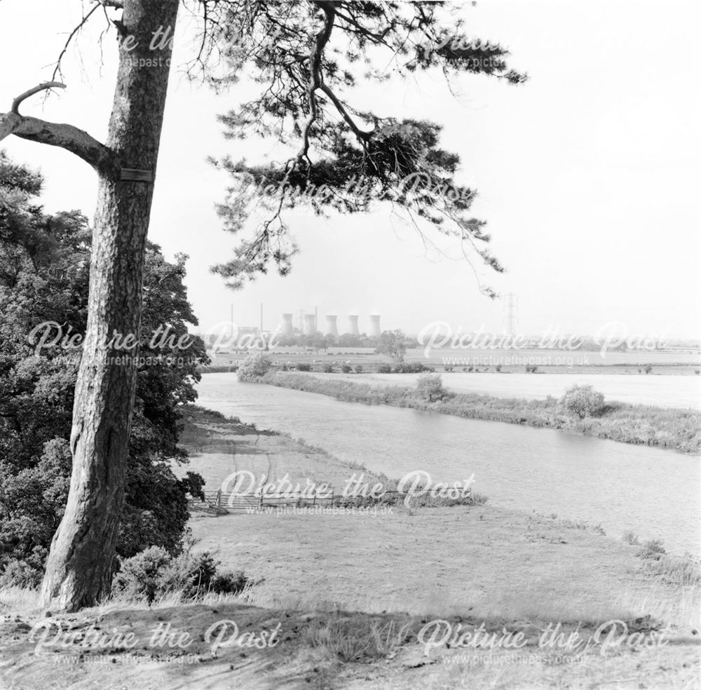 View of the River Trent and Willington Power Station from Anchor Church, Hermits cave