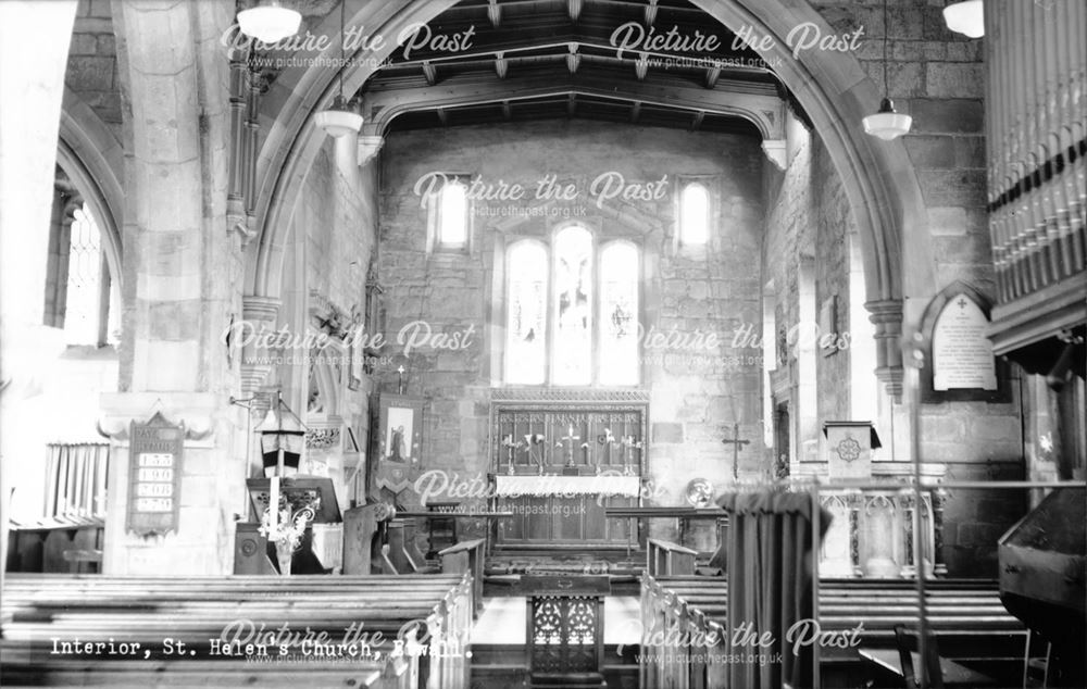 Interior of St Helen's Church, Etwall