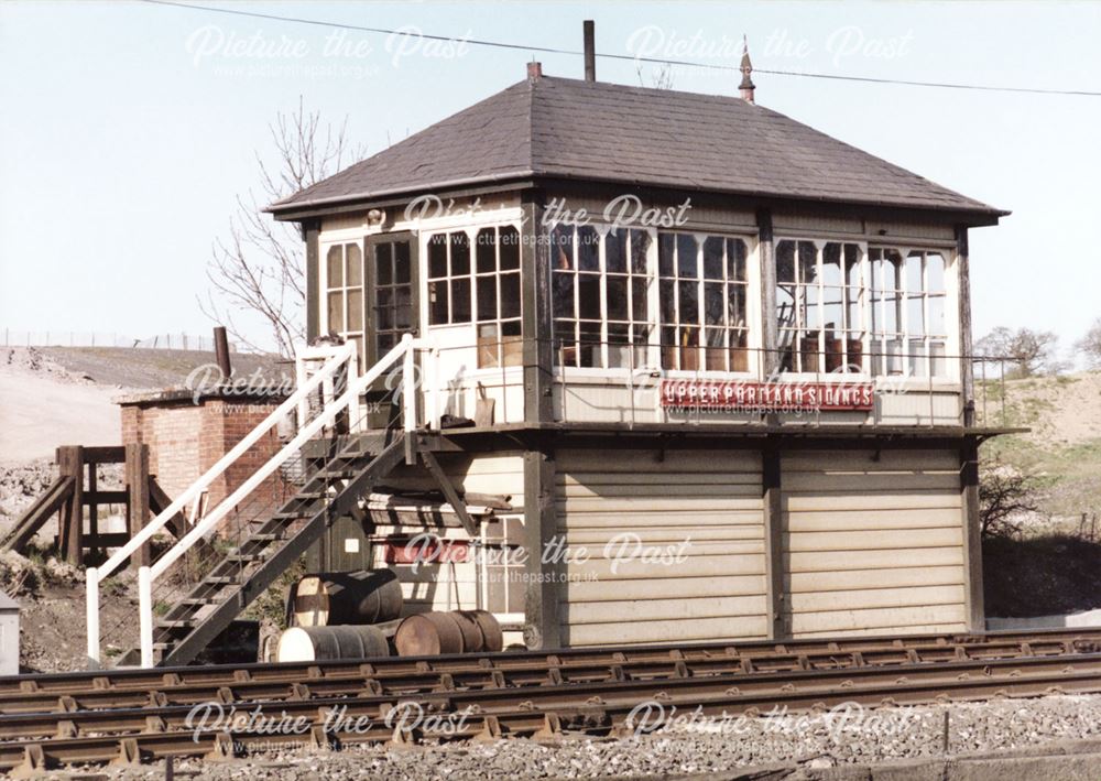 Upper Portland Sidings Signal Box - close up