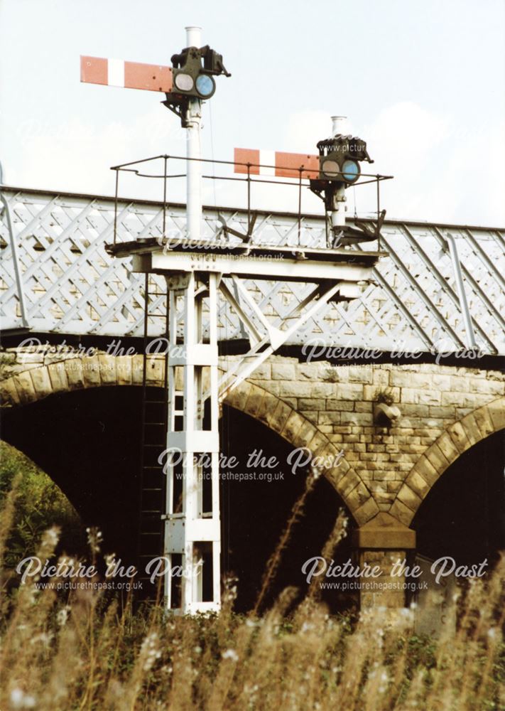 Signals at north end of Shirebrook Station