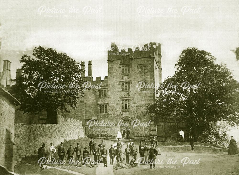 The visit of 200 Belgian Volunteers to Haddon Hall in 1867