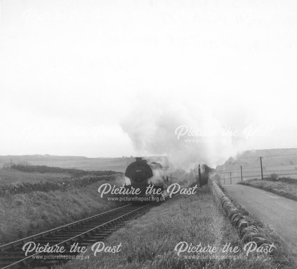 Saddletank steam engine no 68013 on The Cromford and High Peak Railway Hopton Incline - Leicester Ra