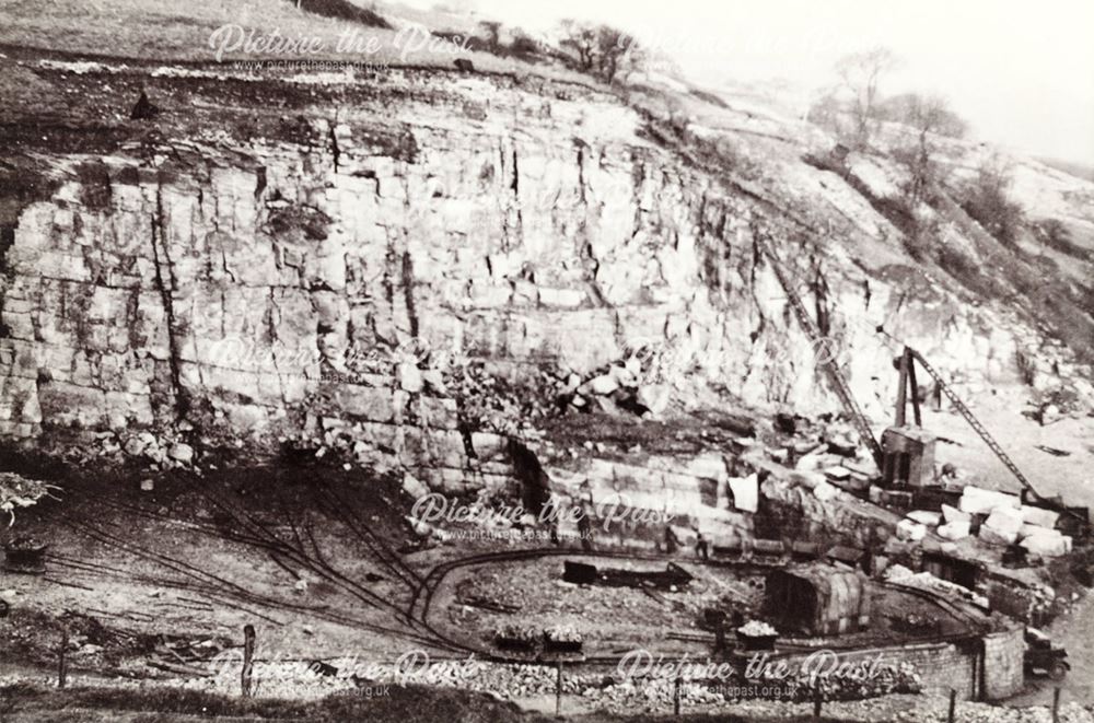 A general view of Dene Quarries, Cromford