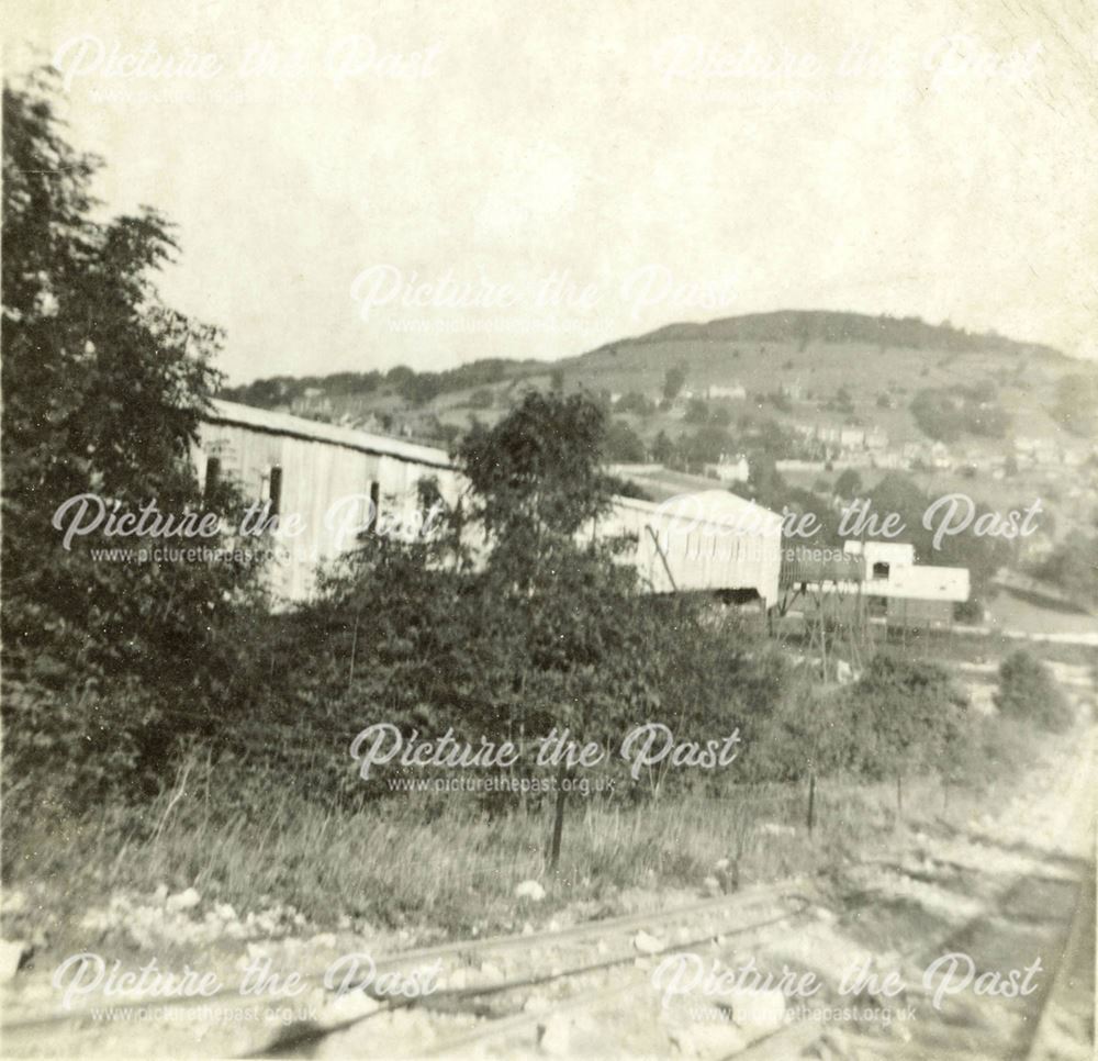 Conveyors and railway at Middlepeak Quarry