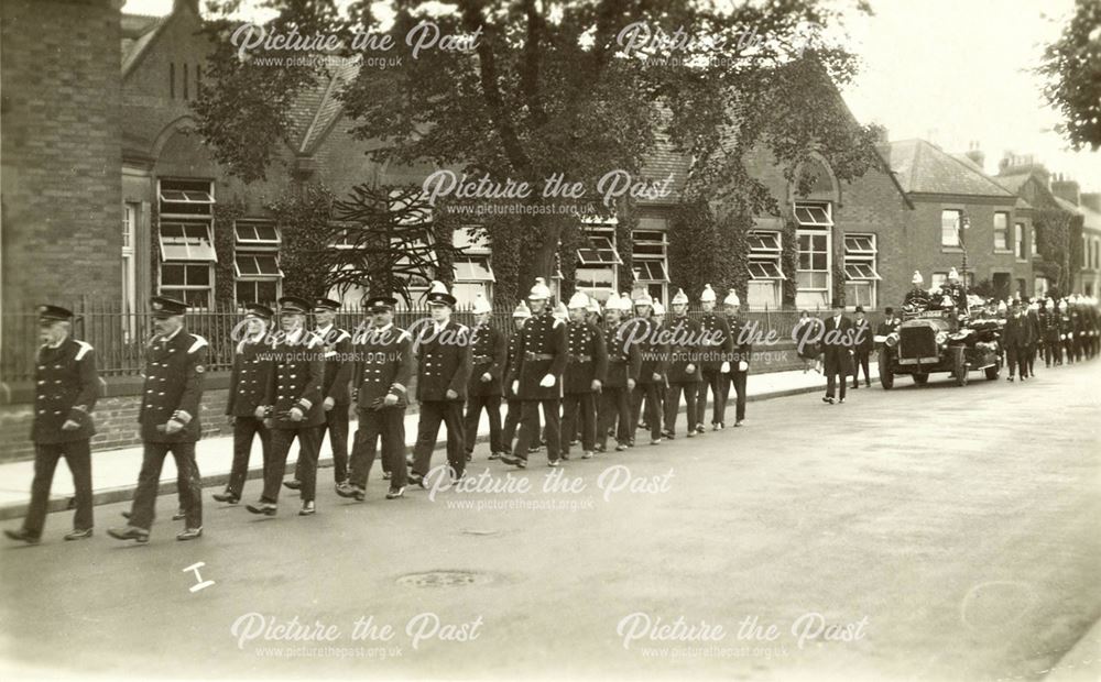 Fire Brigade funeral of Robert Longden (born 1869)