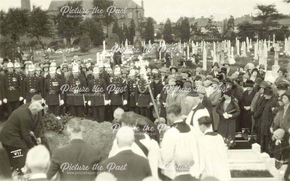 Fire Brigade Funeral of Robert Longden (born 1869), Long Eaton, 1930