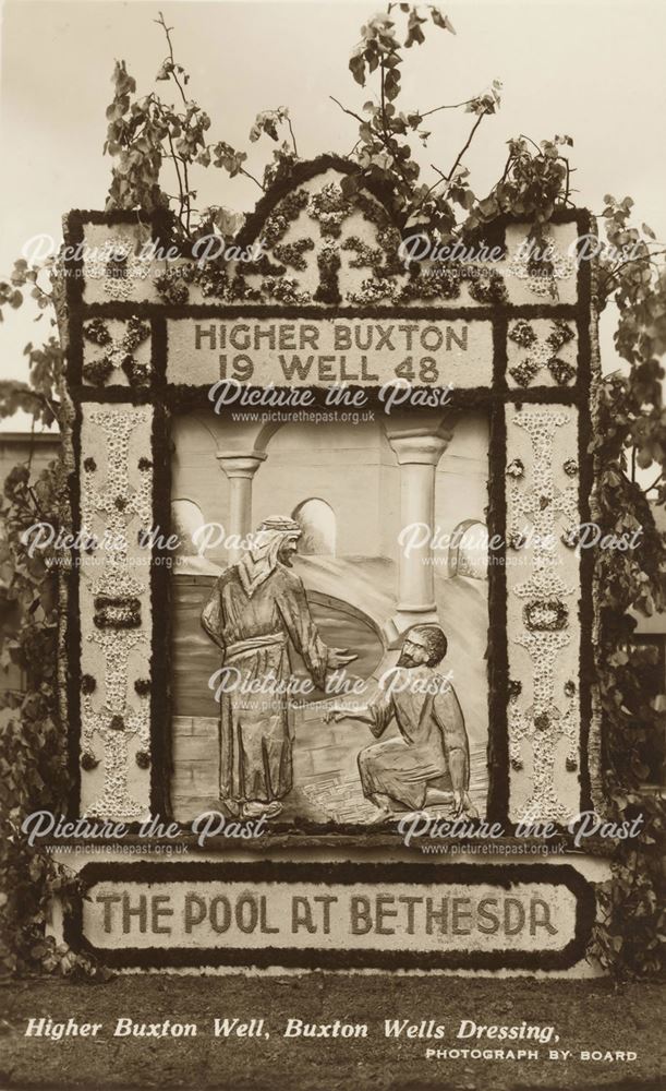 Well Dressing, Higher Buxton, 1948