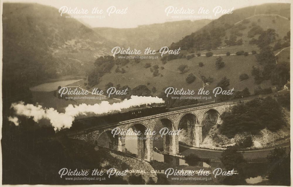 The Viaduct, Monsal Dale, Monsal Head, c 1924