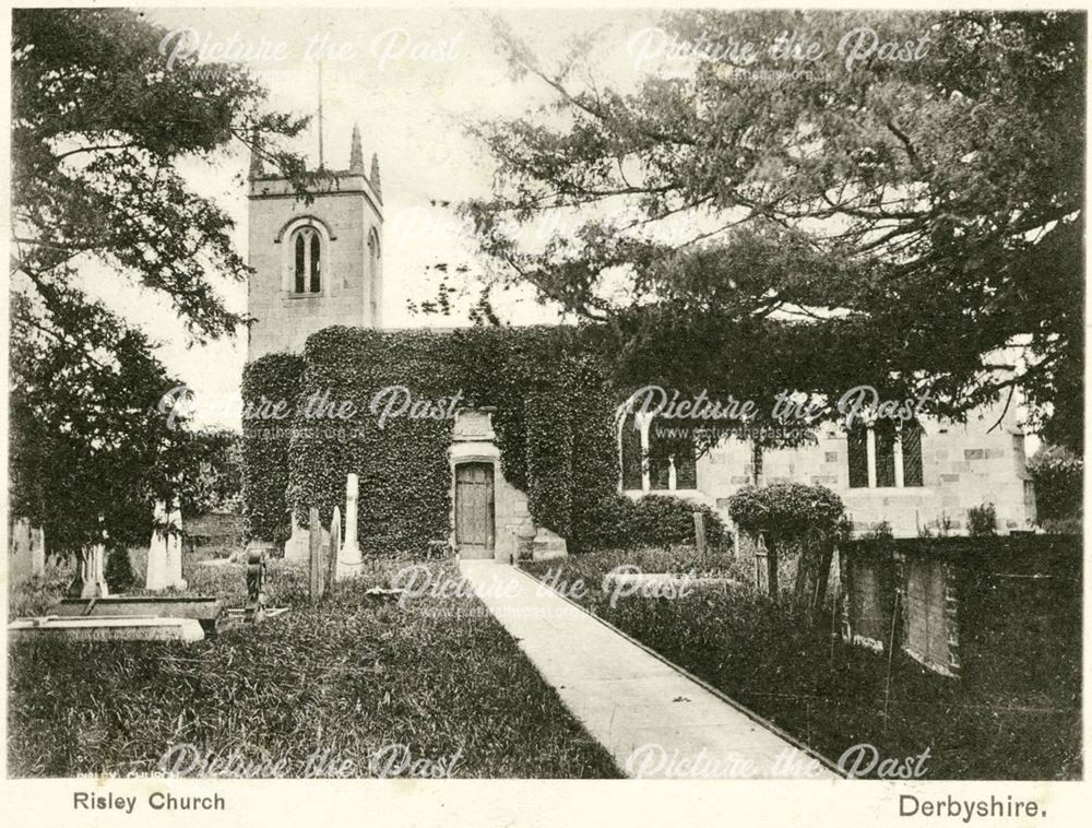 Risley Church, ivy clad, 1904