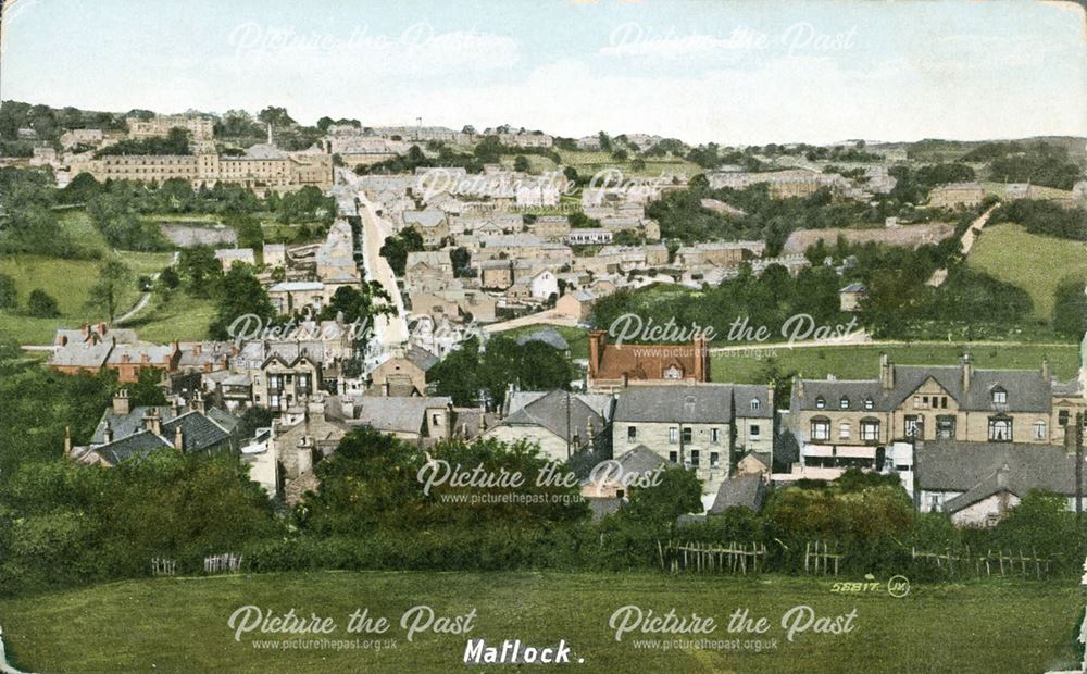 View over Matlock and Bank Road